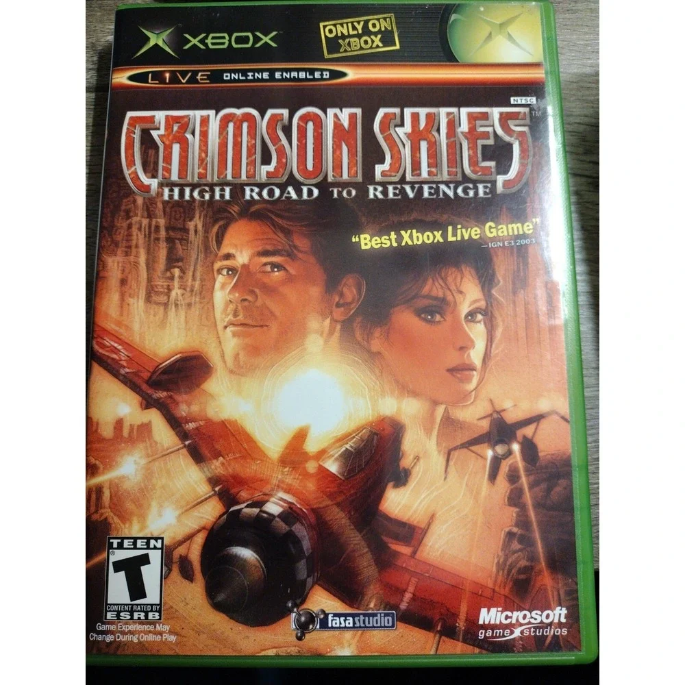 Crimson Skies High Road to Revenge Microsoft Xbox OG Game CIB Manual 2003